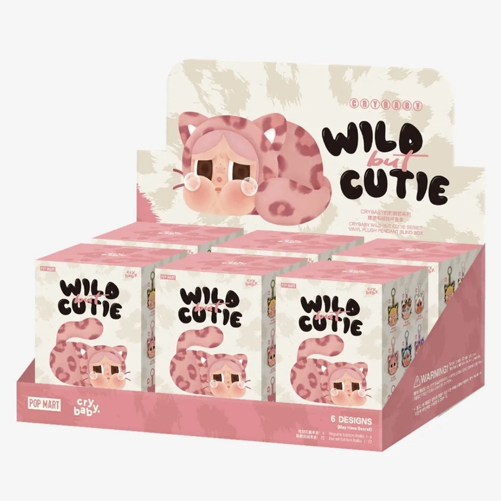 CRYBABY Wild but Cutie Vinyl Plush Pendant CONFIRMED NEON CUTIE Box Pop Mart - Picture 11 of 12